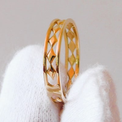 K10YG Fidel リング(サイズ8号)