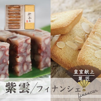 皇室献上菓子舗 特製 贅沢蒸羊羹とフィナンシェ10個セット
