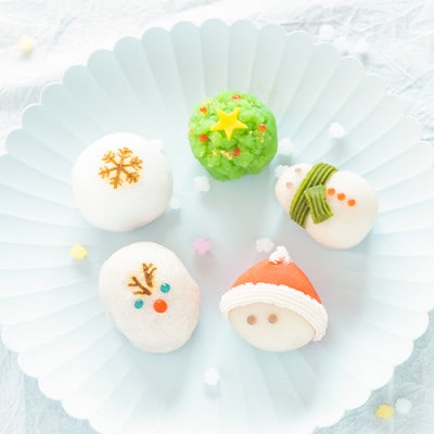 12月中旬以降順次発送 クリスマス 【聖夜の上生菓子】 5種×2セット 計10個