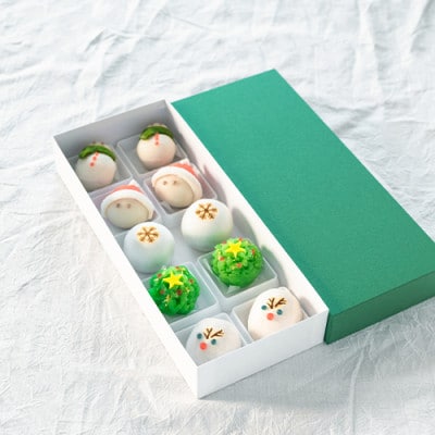 12月中旬以降順次発送 クリスマス 【聖夜の上生菓子】 5種×2セット 計10個
