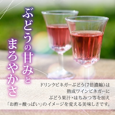 お酢のイメージを変える!ドリンクビネガーぶどう 2本セット ー飲むワインビネガー(飲む酢)-