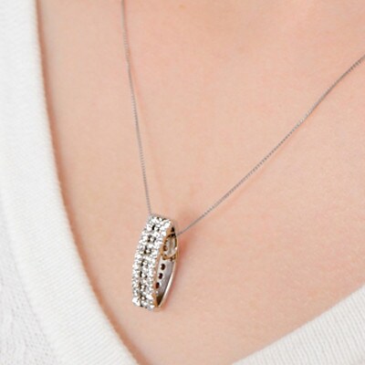 リバーシブルダイヤモンドペンダント　1.0CT