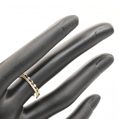 極細　ティアラリング　K18　ダイヤモンド0.18CT　幅約3ミリ幅　RCR004DI-Y　#9