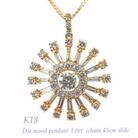 豪華1.0CT　太陽モチーフペンダント　PCR010DI-Y