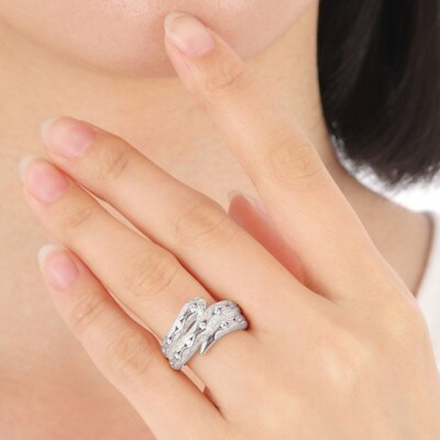 PT900 ダイヤ0.20CT 蛇リングγ　RCR0013DI-P #7