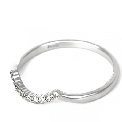 普段使いのカーブリング　0.09CT  RCR011DI-P #5