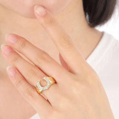 androgynous馬蹄リング 0.40CT　RCR012DI-Y #12