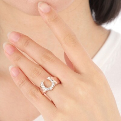 androgynous馬蹄リング 0.40CT　RCR012DI-R #12