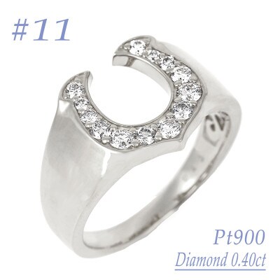 androgynous馬蹄リング 0.40CT　RCR012DI-P #11