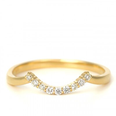 普段使いのカーブリング　0.09CT  RCR011DI-Y #9