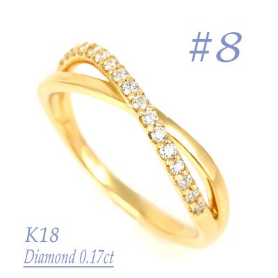 0.17CT　クロスラインダイヤモンドリング　RCR006DI-Y #8