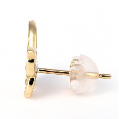 K18YG 蝶々ダイヤモンドピアス　0.20CT　E297DI-Y