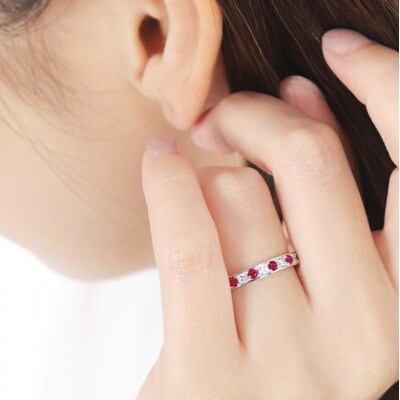 PT950 ルビー ダイヤリング　R3783RB-P2 #6