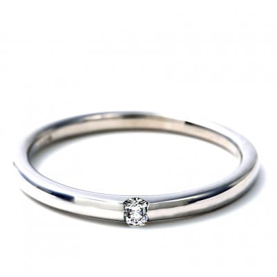 PT950ダイヤ 甲丸リング　0.05CT　R3621DI-P2 #9