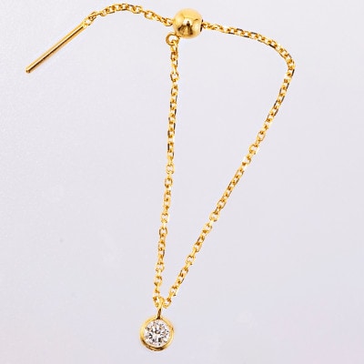 【山梨県】【ジュエリー】K18 Sirius/シリウス ダイヤモンド0.1ct チェーンリング