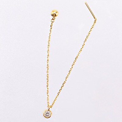 【山梨県】【ジュエリー】K18 Sirius/シリウス ダイヤモンド0.1ct チェーンリング