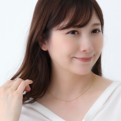 【山梨県】【ジュエリー】K24 pure gold/ピュアゴールド スクリュー ネックレス　1本