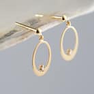 【山梨県】【ジュエリー】K18 Drop/ドロップ ピアス