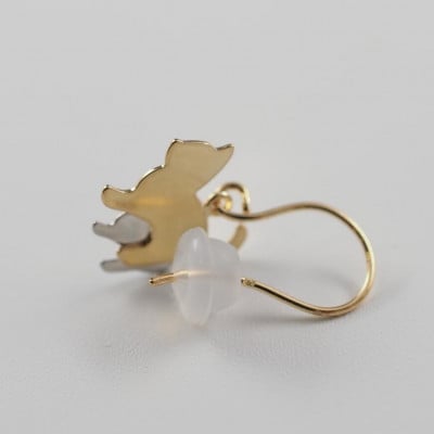 【山梨県】【ジュエリー】K18/PT cat/キャット ピアス
