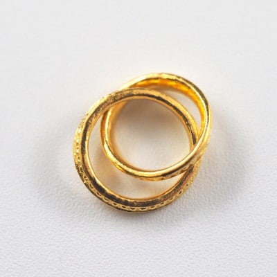 【山梨県】【ジュエリー】K24 pure gold link/リンク ペンダントトップ