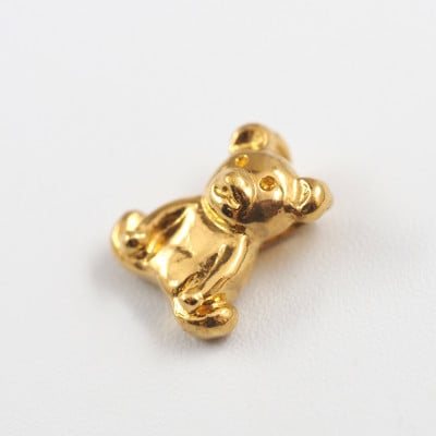 【山梨県】【ジュエリー】K24 pure gold Bear/ベアー ペンダントトップ