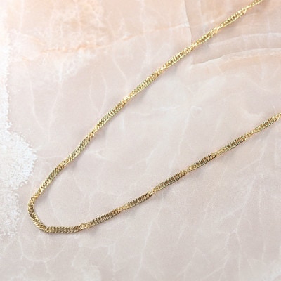 【MITURE】【ジュエリー】K18 screw/スクリュー 1.5mmネックレス