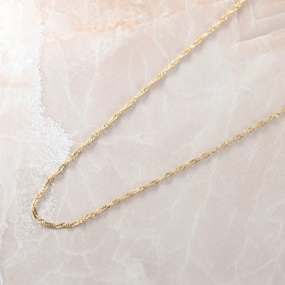 【山梨県】【ジュエリー】K18 screw/スクリュー 1.2mmネックレス