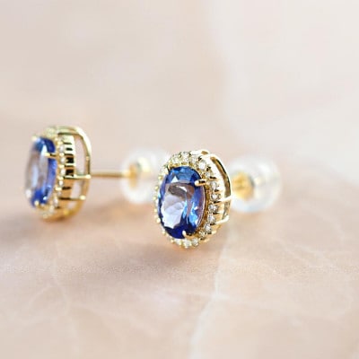 【山梨県】【ジュエリー】K18 briller/ブリエ オーバル ピアス