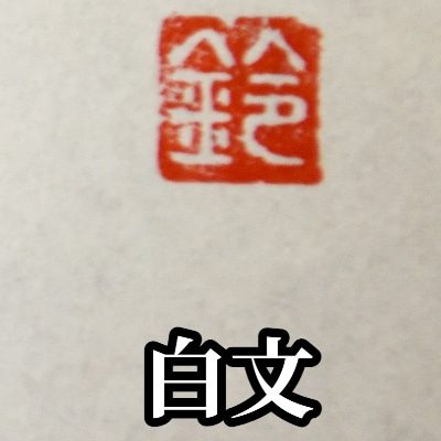 手彫り一文字落款印　白文バージョン　ケース付き