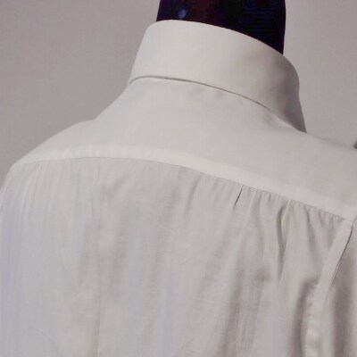 ハンドメイド　ドレスシャツ　 白　XLサイズ　cotton100% 140番双糸ツイル生地