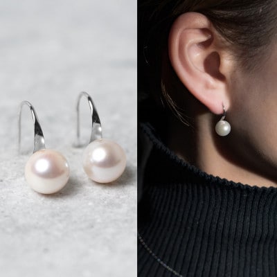 プラチナ アコヤパールピアス 43-6263