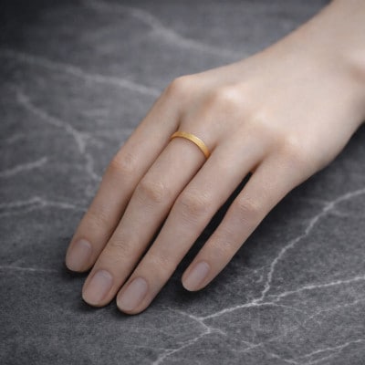 K24 純金 シンプル リング 18号 20-4463 (1点)