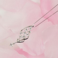 プラチナ 1.0ctダイヤモンド　スイートテンネックレス　HH018747