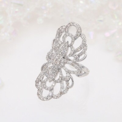 PT900 2.1ct ダイヤモンド リング　#8　HR-009328