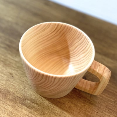 花と木の工房 メイフラワーズ ヒノキのコーヒーカップ