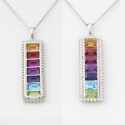 Pt950 アミュレット メレーダイヤ 0.45ct ペンダント(1点)
