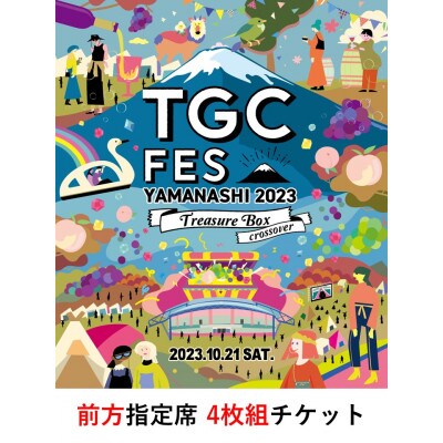 TGC FES YAMANASHI 2023【前方列席:4枚】入場チケット10月21日(土)