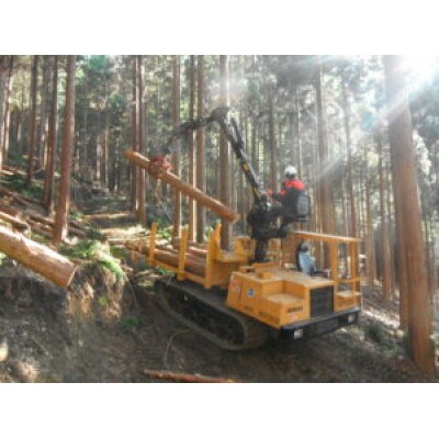 山梨県産ヒノキの柱材、105mm角、3m(5本)