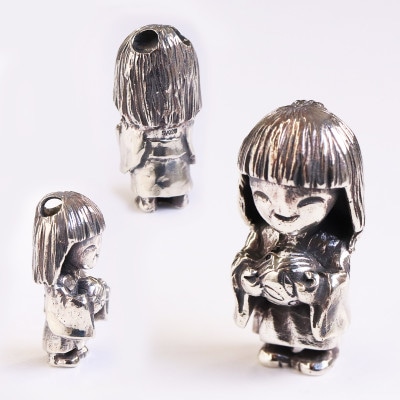 和の彩 wanoiro】銀製『座敷わらし』妖怪もののけ根付ジュエリー 和の彩 wanoiro】銀製『座敷わらし』妖怪もののけ根付ジュエリー