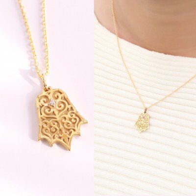 【Do_goods】古墳時代の造形美　棘葉形杏葉　ダイヤモンド ネックレス 659-872-D