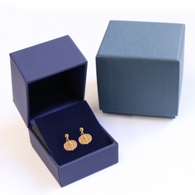【Do_goods】 古墳時代の造形美　『心葉形杏葉』ダイヤモンド ピアス 659-873-D