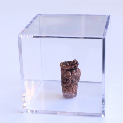 【Do_goods】縄文時代の神々を身近に　神像筒形土器の純銅ミニオブジェ　659-316