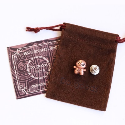 【Do_goods】縄文界のアイドル 純銅製 土偶「ちびーなす」ピンブローチ  659-341