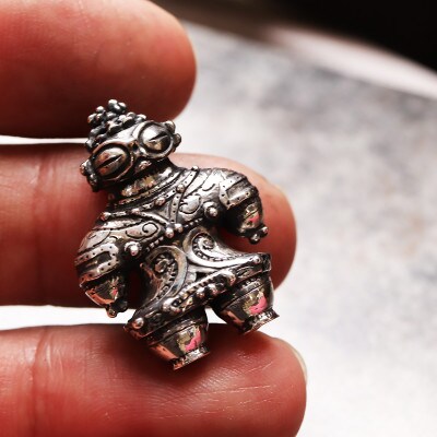 縄文の神秘を身にまとうSV925製　遮光器土偶ネックレス　659-994