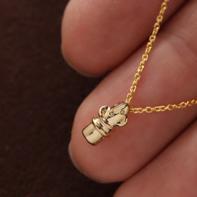 【縄文アクセサリーDo_goods】K18製　コメ踊る埴輪ネックレス　700-091