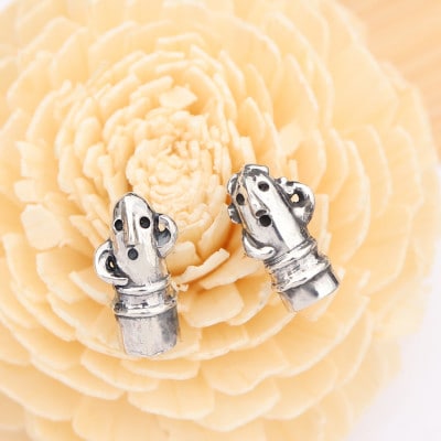 【縄文アクセサリーDo_goods】SV925製コメ踊る埴輪ピアス　700-094