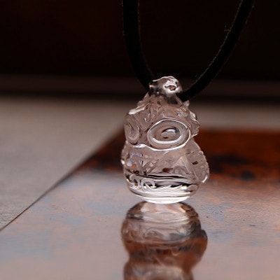 【縄文アクセサリーDo_goods】透明の輝きを身につける「水晶どぐりん」ペンダント　700-118