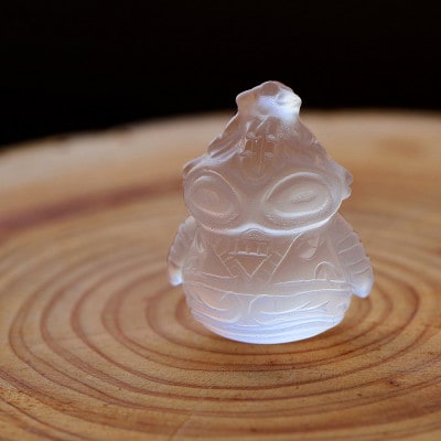 【縄文アクセサリーDo_goods】やわらかな輝き「フロスト水晶どぐりん」ペンダント　700-119