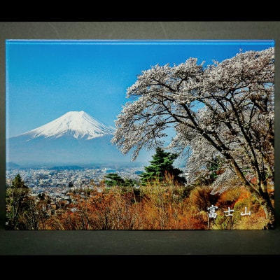 富士山アクリルパネル A4 春 | 山梨県 | ふるさと納税サイト