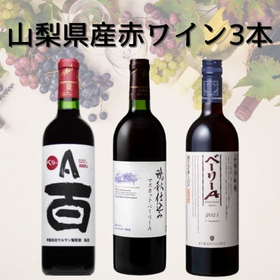 山梨県産ワイン3本セット　042